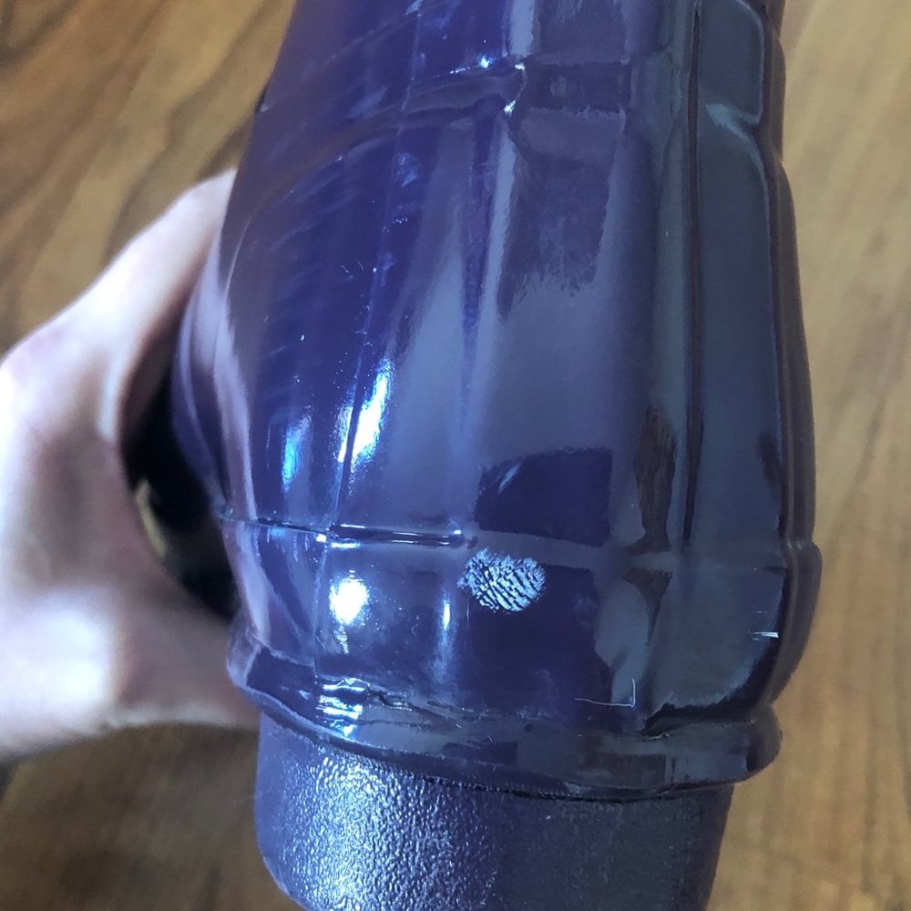 Women's Original Tall Gloss Purple Hunter Rain Boots (6) - Picture 5 of 6